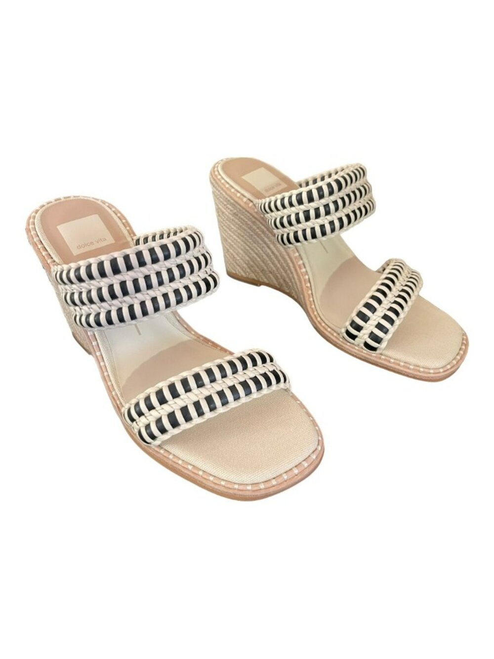 Dolce Vita Rafia Rope Wedge Summer Abigail Wedge Sandal Shoes Sz 9